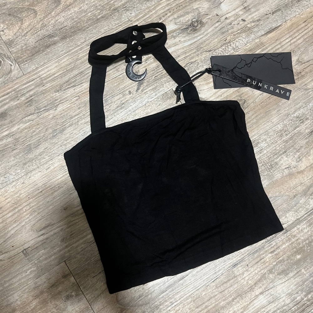Punkrave black halter